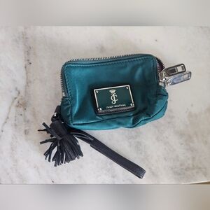 Juicy Couture Teal Satin Pouch